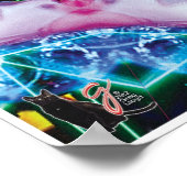 Pinkie Cinetic Collage Kaleidoscope Poster (Coin)