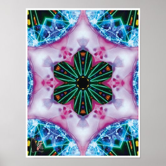 Pinkie Cinetic Collage Kaleidoscope Poster (Devant)