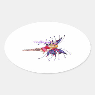 Pinkie Fae Ovale Sticker