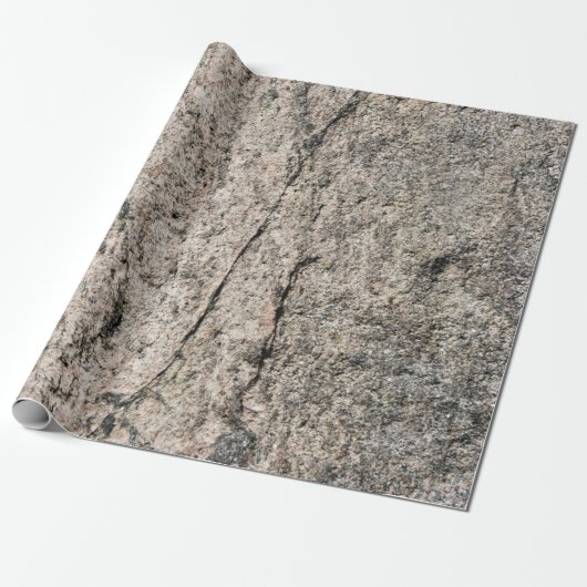 Pinkish-Beige Stone Rock Face Cadeaupapier (Uitgerold)