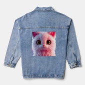 Pinkish-Kittycat Denim Jacket (Achterkant)