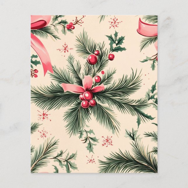  Pinkmas Branches Bogen & Bessen Scrapbook (Voorkant)