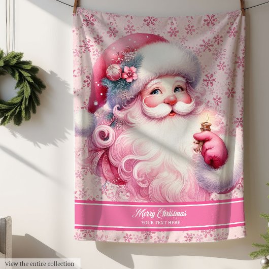 Pinkmas couverture Père Noël personnalisée pour le