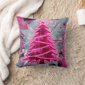Pinkmas Tree – Bold Neon Holiday Art Kussen (Deken)