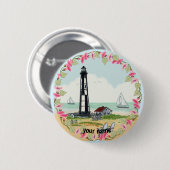 Pinknop voor Cape Henry Lighthouse Ronde Button 5,7 Cm (Voorkant /achterkant)
