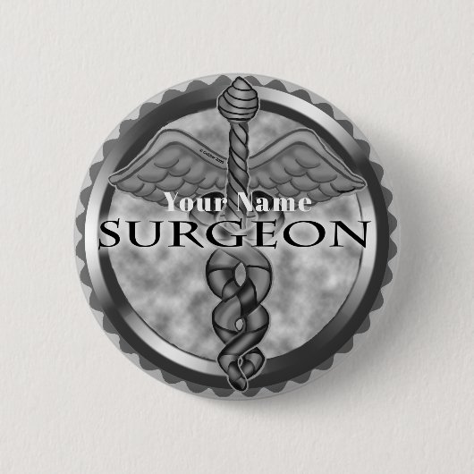 Pinknop voor Silver Surgeon Ronde Button 5,7 Cm (Voorkant)