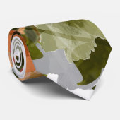 Pinkrood Geel Hibiscus, vrij, roze Stropdas (Opgerold)