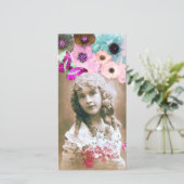 PINKROSSEN, ANEMONEN EN FOTO-TEMPLATE VOOR BUTTERF (Staand voorkant)