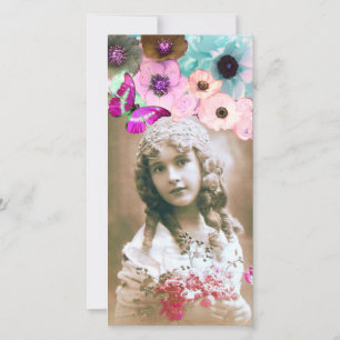 PINKROSSEN, ANEMONEN EN FOTO-TEMPLATE VOOR BUTTERF