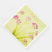 Pinks Bloemen Aquarel Servet (Hoek)