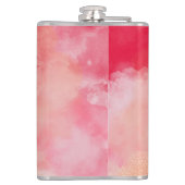Pinks en Reds Tie Dye iPad Smart Hoesje Heupfles (Achterkant)