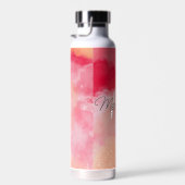 Pinks en Reds Tie Dye iPad Smart Hoesje Waterfles (Rechts)