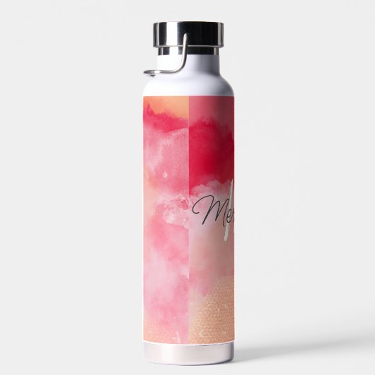 Pinks en Reds Tie Dye iPad Smart Hoesje Waterfles (Rechts)