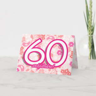 Pinks zestigste van bloemen & van Vogels de Kaart