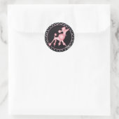 pinksterbloem ronde sticker (Tas)