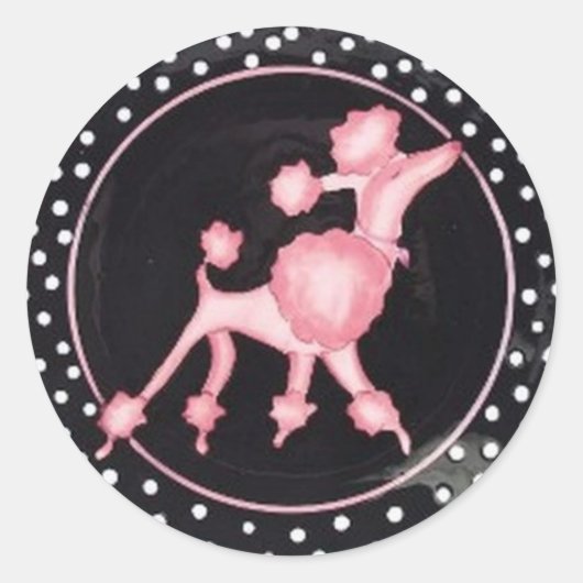 pinksterbloem ronde sticker (Voorkant)