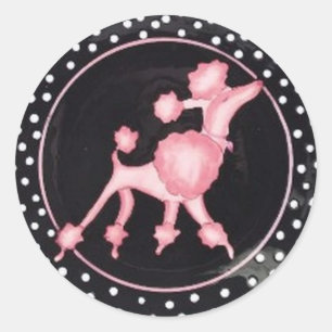 pinksterbloem ronde sticker