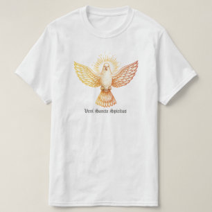 Pinksterdag Vuur Vleugels Vogel Goud Vlam Esthetie T-shirt