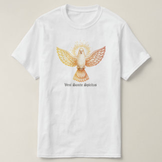 Pinksterdag Vuur Vleugels Vogel Goud Vlam Esthetie T-shirt
