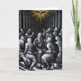 Pinksteren Bevestiging Kunstwerk van Pierre Reymon Feestdagen Kaart