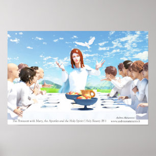 Pinksteren - Maria, Apostelen en de Heilige Geest Poster
