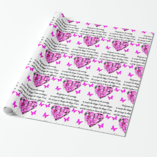 PINKSTROOM EN BUTTERFLESSERENITEITSPRAYER CADEAUPAPIER