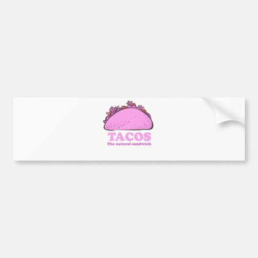 PINKTACOS BUMPERSTICKER (Voorkant)