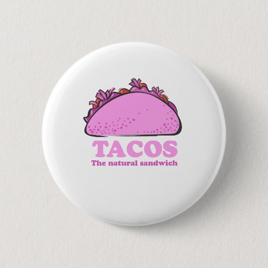 PINKTACOS RONDE BUTTON 5,7 CM (Voorkant)