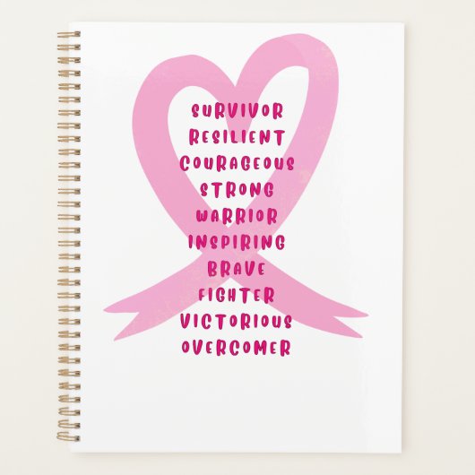 Pinktober Bewustzijn voor borstkanker Planner (Voorkant)