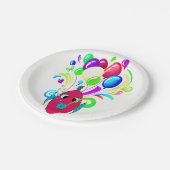 PINKVIS MET BORD PAPIER VAN BALLOENS (Gekanteld)