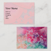 PINKWAVES, Abstracte groene goudzirls Visitekaartje (Voorkant / Achterkant)