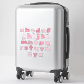 PINKY ALPHABET 'kleine letters' Sticker (Koffer)