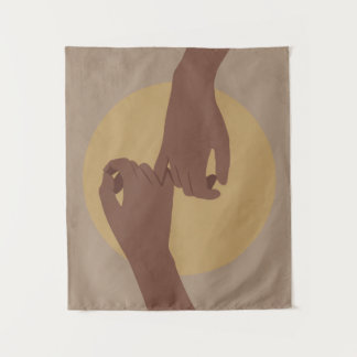 Pinky beloof in boho stijl, afrikaanse amerikaanse wandkleed