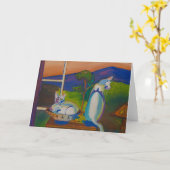 Pinky & Bleu Notecard Kaart (Gele Bloem)