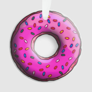 Pinky Donut met kleurrijke sproinkles en jouw idee Ornament