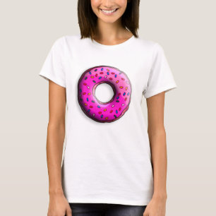 Pinky Donut met kleurrijke sproinkles en jouw idee T-shirt