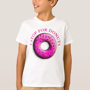 Pinky Donut met kleurrijke sproinkles en jouw idee T-shirt