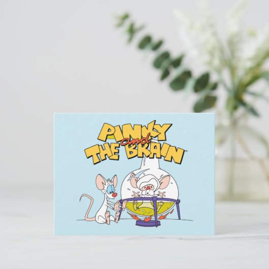 Pinky en Brain | Laboratoriumwetenschap Briefkaart (Staand voorkant)
