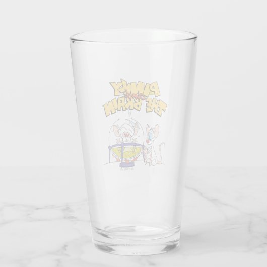 Pinky en Brain | Laboratoriumwetenschap Glas (Achterkant)