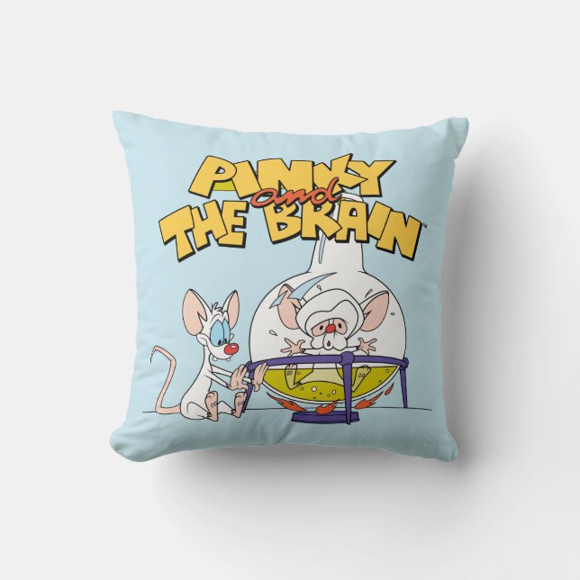 Pinky en Brain | Laboratoriumwetenschap Kussen (Voorkant)