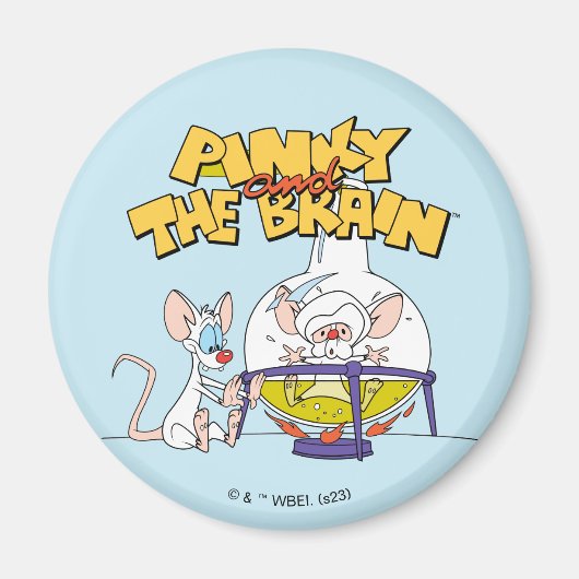 Pinky en Brain | Laboratoriumwetenschap Magneet (Voorkant)