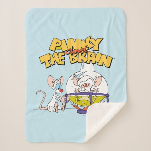 Pinky en Brain | Laboratoriumwetenschap Sherpa Deken (Voorkant)