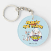 Pinky en Brain | Laboratoriumwetenschap Sleutelhanger (Voorkant)