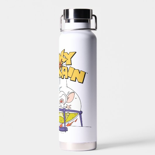 Pinky en Brain | Laboratoriumwetenschap Waterfles (Achterkant)