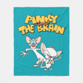Pinky en Brain | LOGO SHOW Fleece Deken (Voorkant)