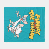 Pinky en Brain | LOGO SHOW Fleece Deken (Voorkant (Horizontaal))
