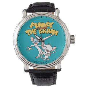 Pinky en Brain   LOGO SHOW Horloge