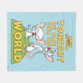 Pinky en Brain | Overname van de wereld Fleece Deken (Voorkant (Horizontaal))