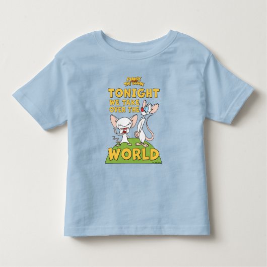 Pinky en Brain | Overname van de wereld Kinder Shirts (Voorkant)