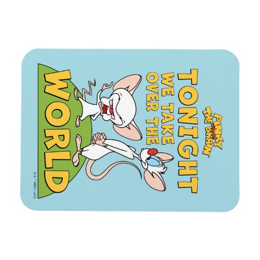 Pinky en Brain | Overname van de wereld Magneet (Horizontaal)